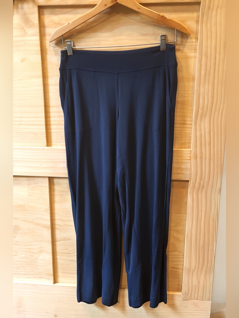 Soma Women's Navy Cropped Pajama Lounge Sleepwear Pants | XS